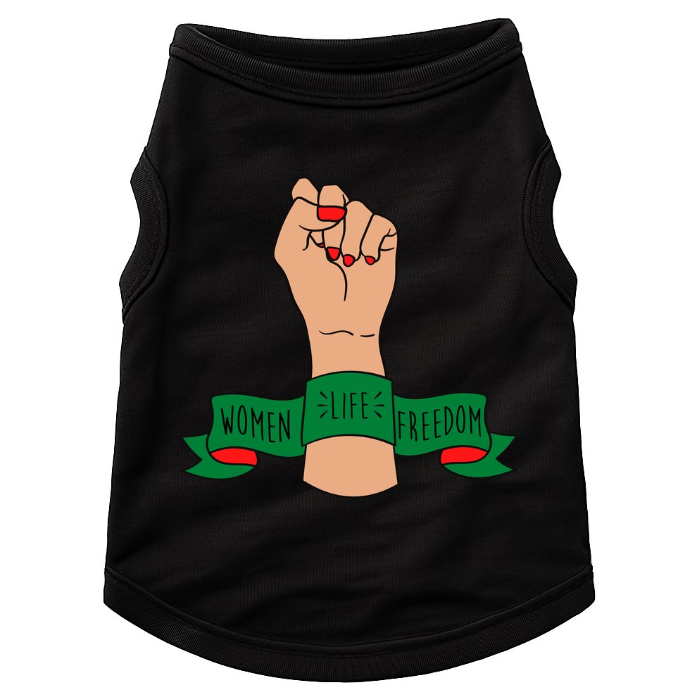 Women Life Freedom Iran Power Fist Doggie Tank