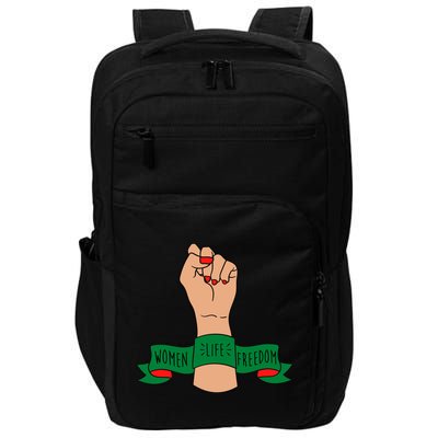 Women Life Freedom Iran Power Fist Impact Tech Backpack