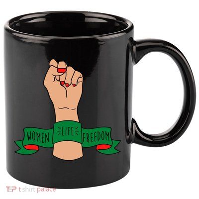 Women Life Freedom Iran Power Fist 11oz C Handle Ceramic Mug
