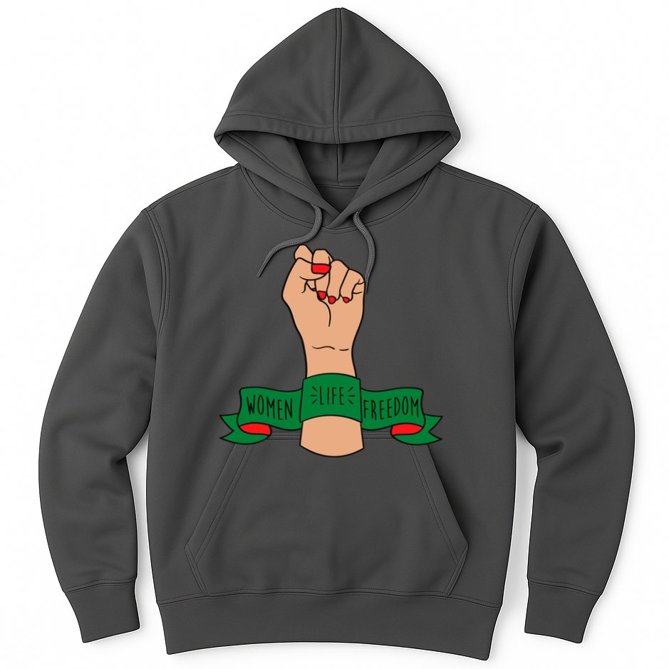 Women Life Freedom Iran Power Fist Hoodie
