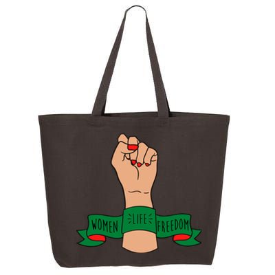 Women Life Freedom Iran Power Fist 25L Jumbo Tote