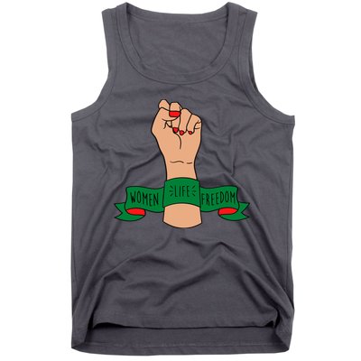 Women Life Freedom Iran Power Fist Tank Top