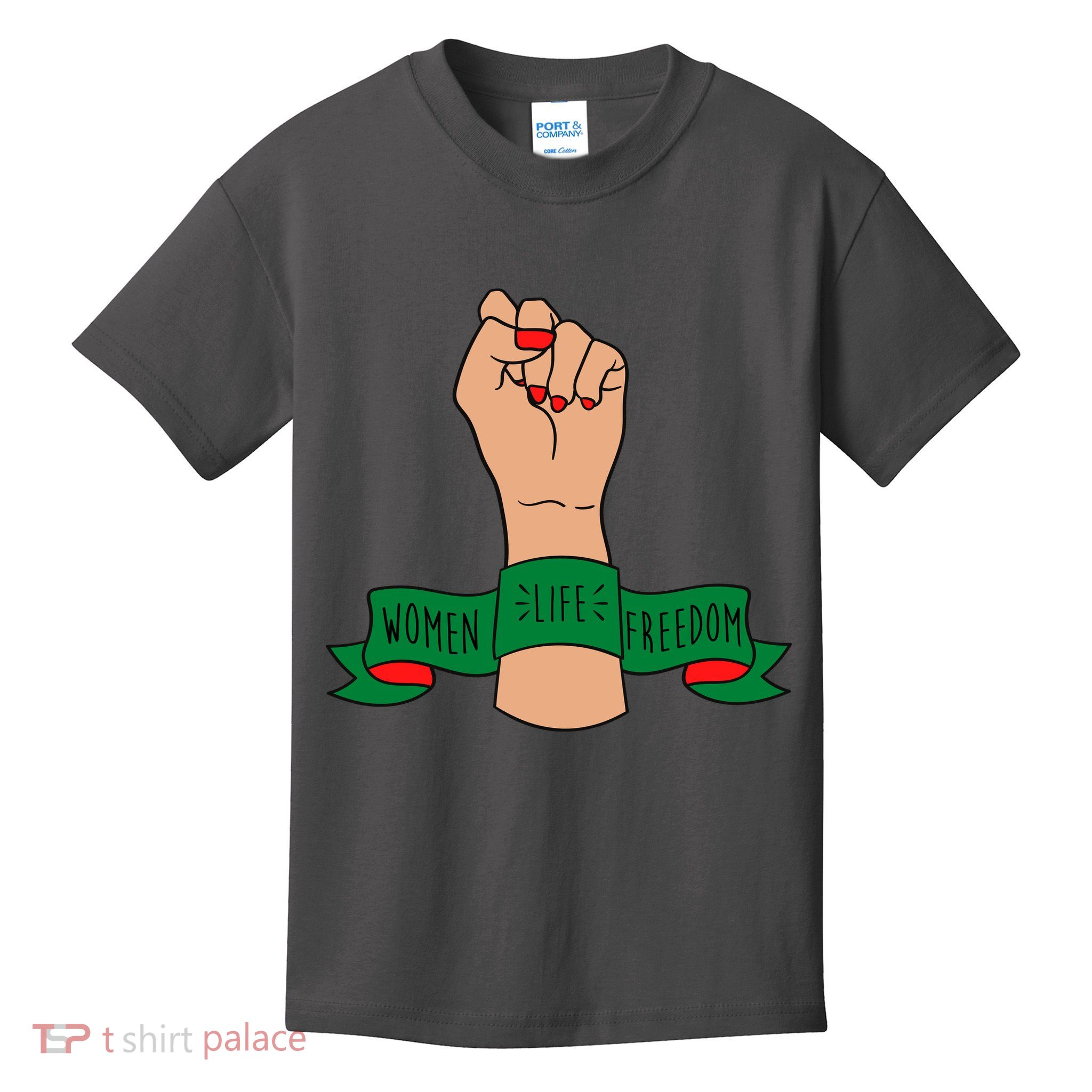 Women Life Freedom Iran Power Fist Kids T-Shirt