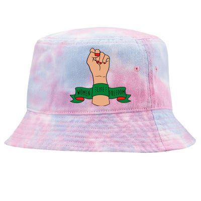 Women Life Freedom Iran Power Fist Tie-Dyed Bucket Hat