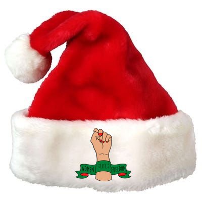 Women Life Freedom Iran Power Fist Premium Christmas Santa Hat