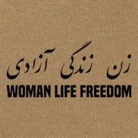 Woman Life Freedom Iran Zan Zendegi Azadi Persian Cotton Canvas Backpack