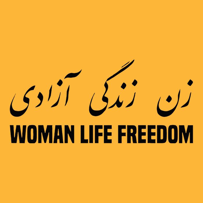 Woman Life Freedom Iran Zan Zendegi Azadi Persian Sustainable Knit Beanie