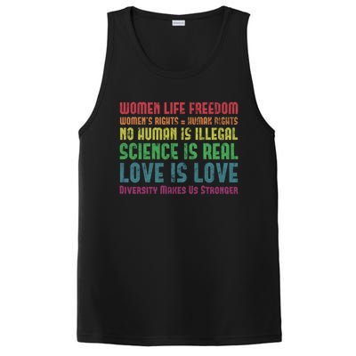 Wo Life Freedom 'S Rights Hu Rights Gift PosiCharge Competitor Tank