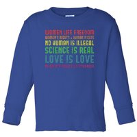 Wo Life Freedom 'S Rights Hu Rights Gift Toddler Long Sleeve Shirt