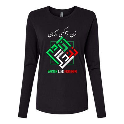 Woman Life Freedom Zan Zendegi Azadi Persian Style Womens Cotton Relaxed Long Sleeve T-Shirt