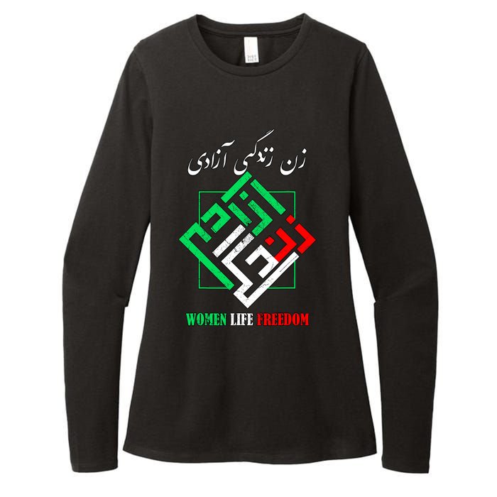 Woman Life Freedom Zan Zendegi Azadi Persian Style Womens CVC Long Sleeve Shirt