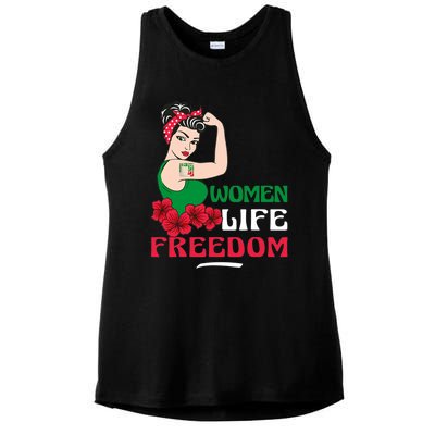 Women Life Freedom, Support Women Iran, Cute Iranian Women Ladies PosiCharge Tri-Blend Wicking Tank