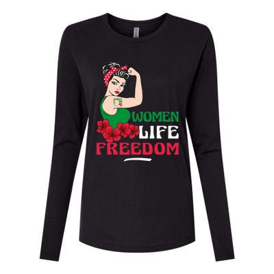 Women Life Freedom, Support Women Iran, Cute Iranian Women Womens Cotton Relaxed Long Sleeve T-Shirt