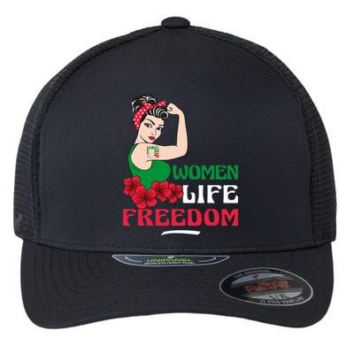 Women Life Freedom, Support Women Iran, Cute Iranian Women Flexfit Unipanel Trucker Cap