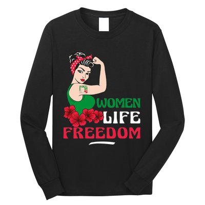 Women Life Freedom, Support Women Iran, Cute Iranian Women Long Sleeve Shirt