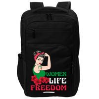 Women Life Freedom, Support Women Iran, Cute Iranian Women Impact Tech Backpack