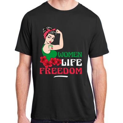 Women Life Freedom, Support Women Iran, Cute Iranian Women Adult ChromaSoft Performance T-Shirt