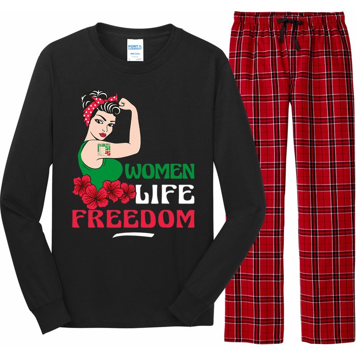 Women Life Freedom, Support Women Iran, Cute Iranian Women Long Sleeve Pajama Set