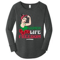 Women Life Freedom, Support Women Iran, Cute Iranian Women Women's Perfect Tri Tunic Long Sleeve Shirt