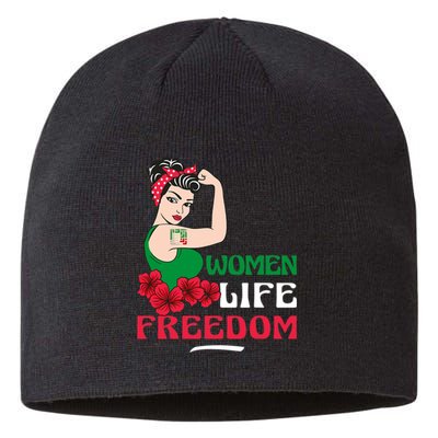 Women Life Freedom, Support Women Iran, Cute Iranian Women Sustainable Beanie