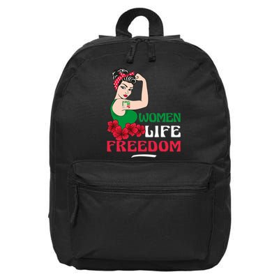 Women Life Freedom, Support Women Iran, Cute Iranian Women 16 in Basic Backpack