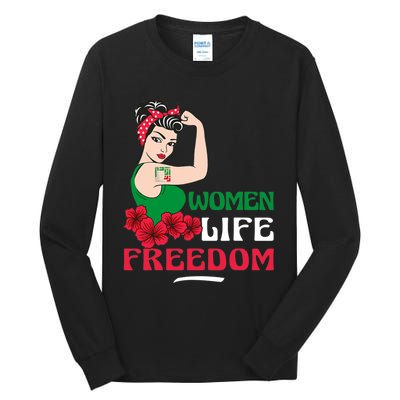 Women Life Freedom, Support Women Iran, Cute Iranian Women Tall Long Sleeve T-Shirt