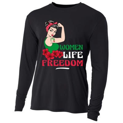 Women Life Freedom, Support Women Iran, Cute Iranian Women Cooling Performance Long Sleeve Crew