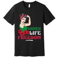 Women Life Freedom, Support Women Iran, Cute Iranian Women Premium T-Shirt