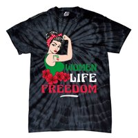 Women Life Freedom, Support Women Iran, Cute Iranian Women Tie-Dye T-Shirt