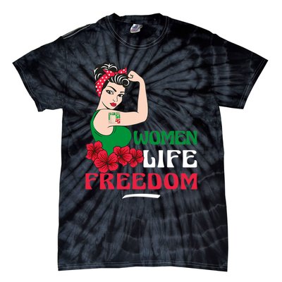 Women Life Freedom, Support Women Iran, Cute Iranian Women Tie-Dye T-Shirt