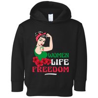 Women Life Freedom, Support Women Iran, Cute Iranian Women Toddler Hoodie