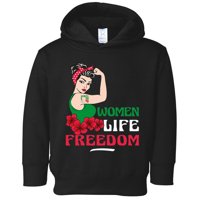 Women Life Freedom, Support Women Iran, Cute Iranian Women Toddler Hoodie