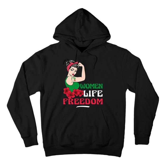 Women Life Freedom, Support Women Iran, Cute Iranian Women Tall Hoodie