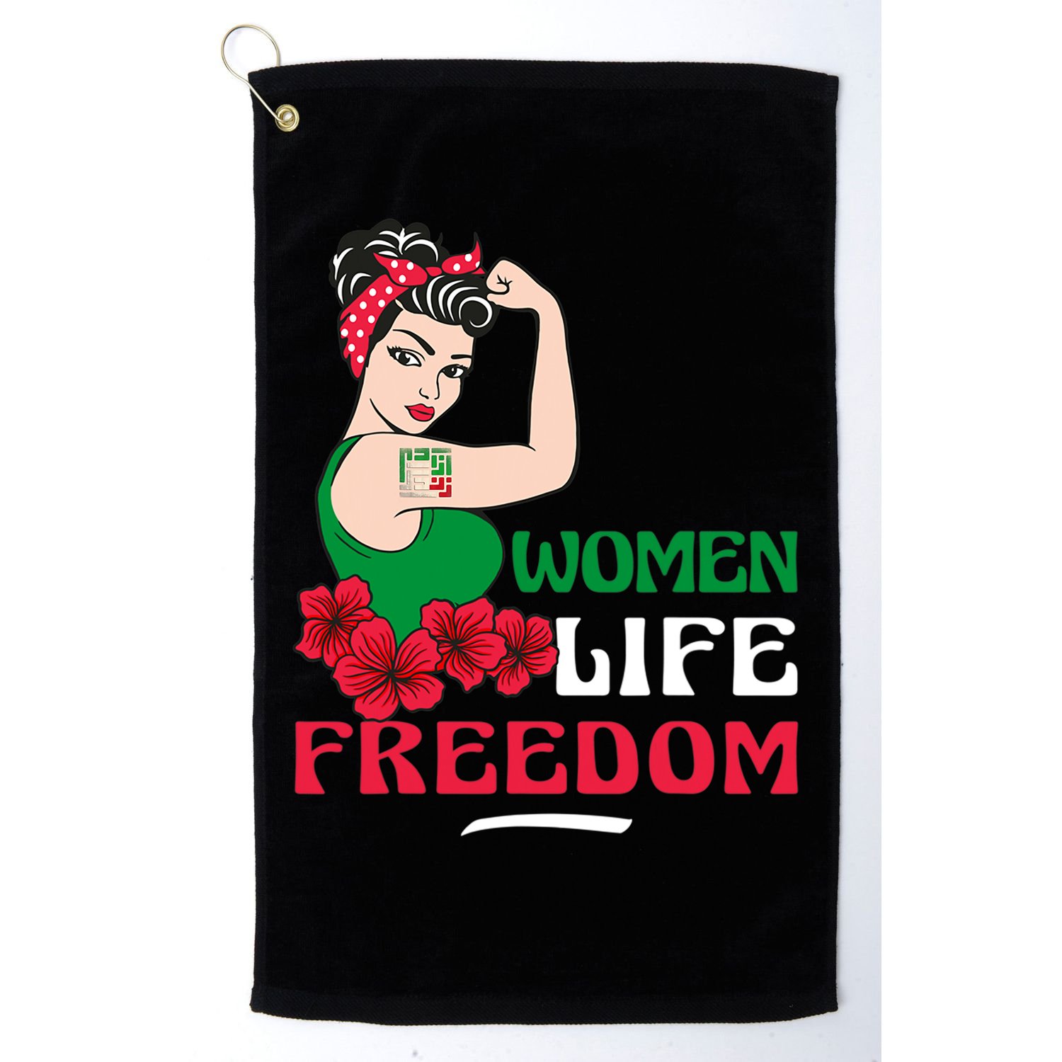 Women Life Freedom, Support Women Iran, Cute Iranian Women Golf Towel