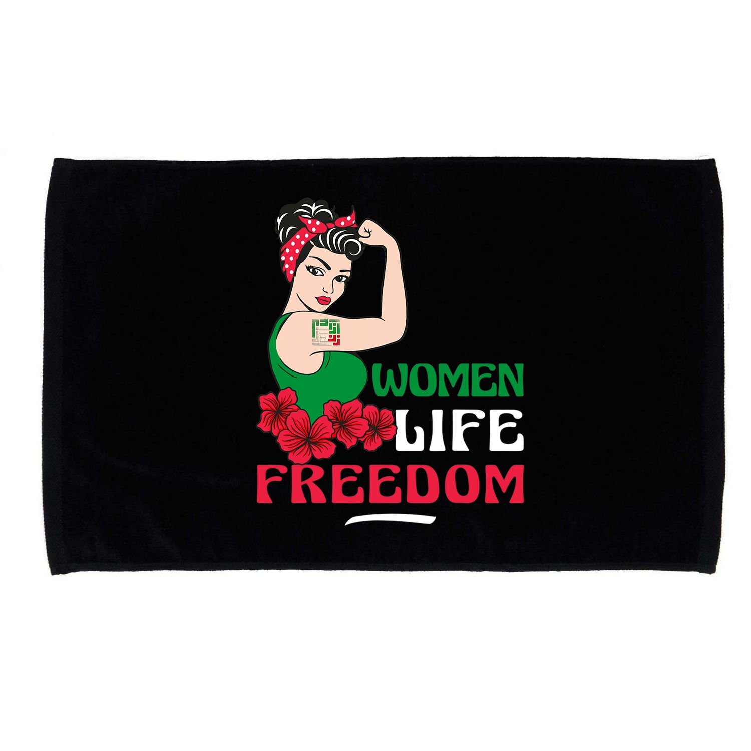Women Life Freedom, Support Women Iran, Cute Iranian Women Microfiber Hand Towel