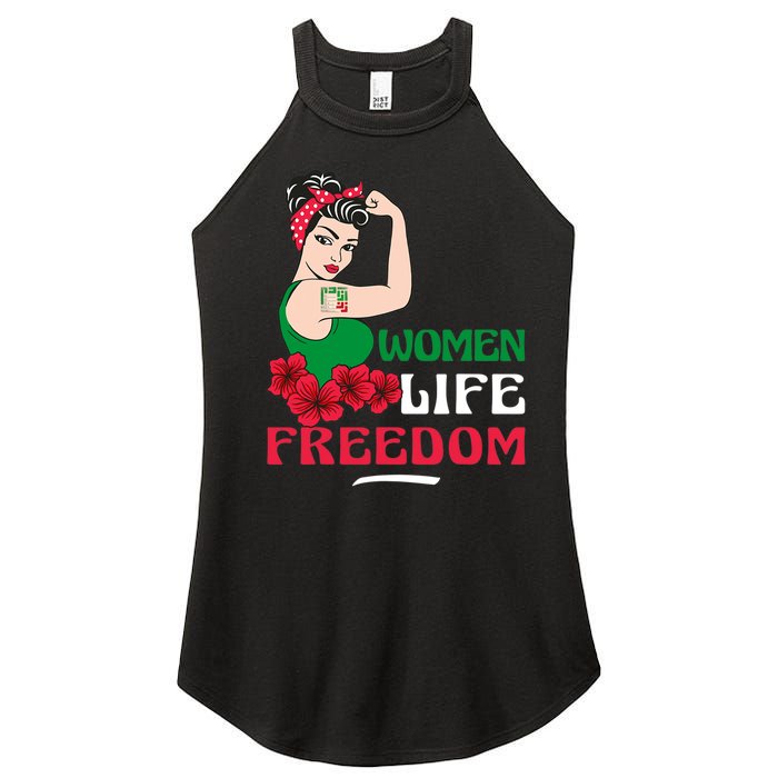 Women Life Freedom, Support Women Iran, Cute Iranian Women Women's Perfect Tri Rocker Tank