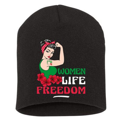 Women Life Freedom, Support Women Iran, Cute Iranian Women Short Acrylic Beanie