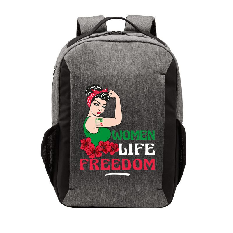 Women Life Freedom, Support Women Iran, Cute Iranian Women Vector Backpack