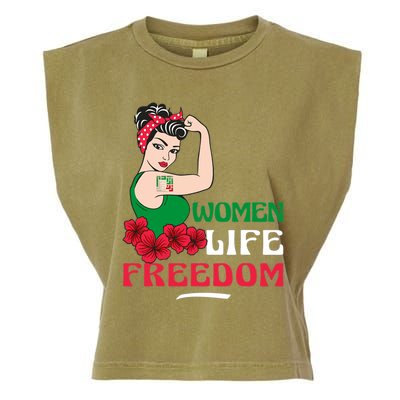 Women Life Freedom, Support Women Iran, Cute Iranian Women Garment-Dyed Women's Muscle Tee