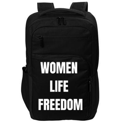 Women Life Freedom Stand With Women Of Iran Impact Tech Backpack