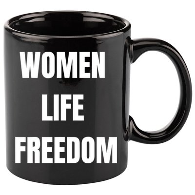 Women Life Freedom Stand With Women Of Iran 11oz C Handle Ceramic Mug
