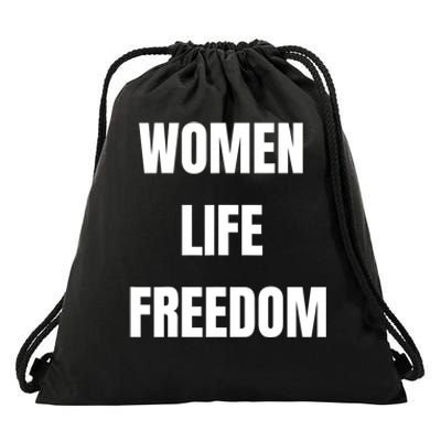 Women Life Freedom Stand With Women Of Iran Drawstring Bag