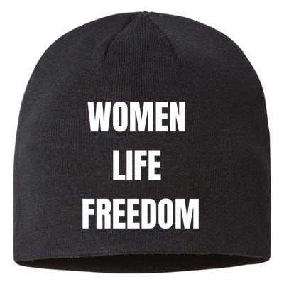 Women Life Freedom Stand With Women Of Iran Sustainable Beanie