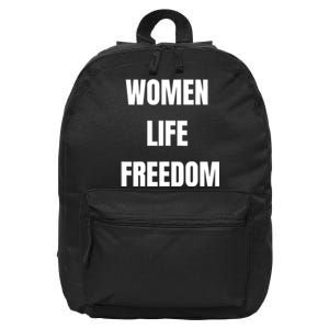 Women Life Freedom Stand With Women Of Iran 16 in Basic Backpack