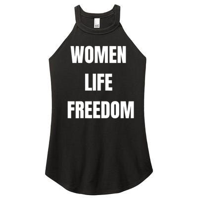 Women Life Freedom Stand With Women Of Iran Women's Perfect Tri Rocker Tank