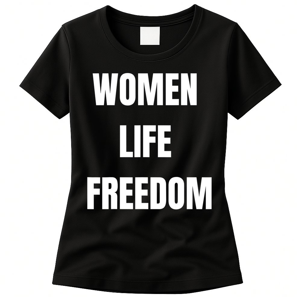 Women Life Freedom Stand With Women Of Iran Womens T-Shirt