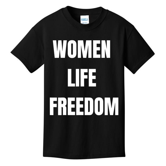 Women Life Freedom Stand With Women Of Iran Kids T-Shirt