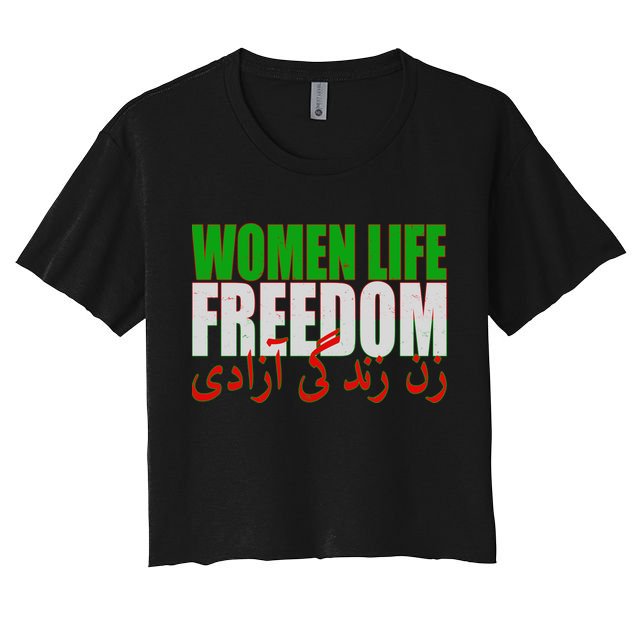 Women Life Freedom Zan Zendegi Azadi Persian Iranian Women Crop Top