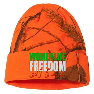 Women Life Freedom Zan Zendegi Azadi Persian Iranian Women Kati Licensed 12" Camo Beanie