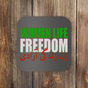 Women Life Freedom Zan Zendegi Azadi Persian Iranian Women Coaster